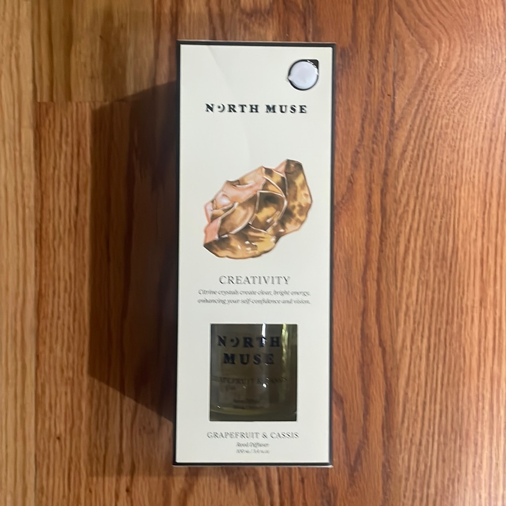 North Muse Crystal Magic Reed Diffuser “Creativity” citrine infused